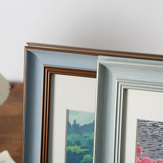 European-Style Vintage Distressed Wide Framed Oil Painting Frame Border Outer Frame American-Style Framed Picture Frame Tabletop Wall-Mounted Collage Picture Frame