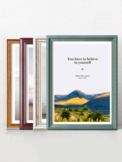 Wall-Mounted Picture Frame, Vintage American-Style Photo Frame for Framing Documents, 4K/8K/A 3162024inch Creative Advertising Frame, European Style