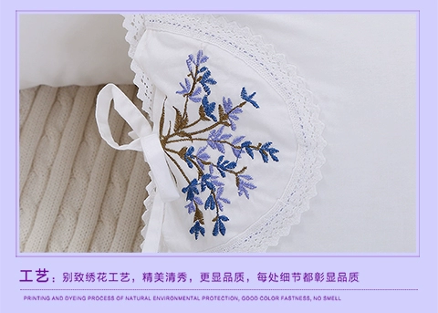 Lõi gối bông với một chiếc gối lông nhung có thể giặt được gối đôi