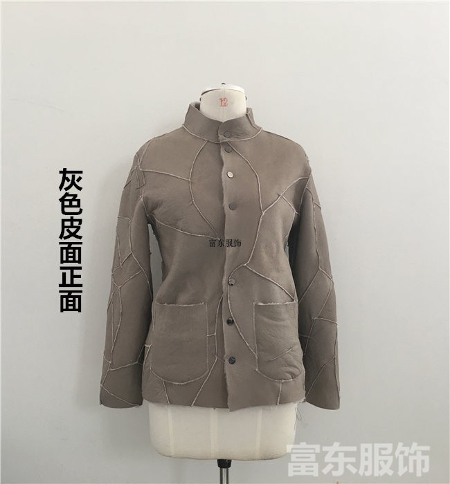 Cừu sheared lông một len ​​lót quần áo cừu fur coat áo khoác da bông ngoài trời windproof ấm