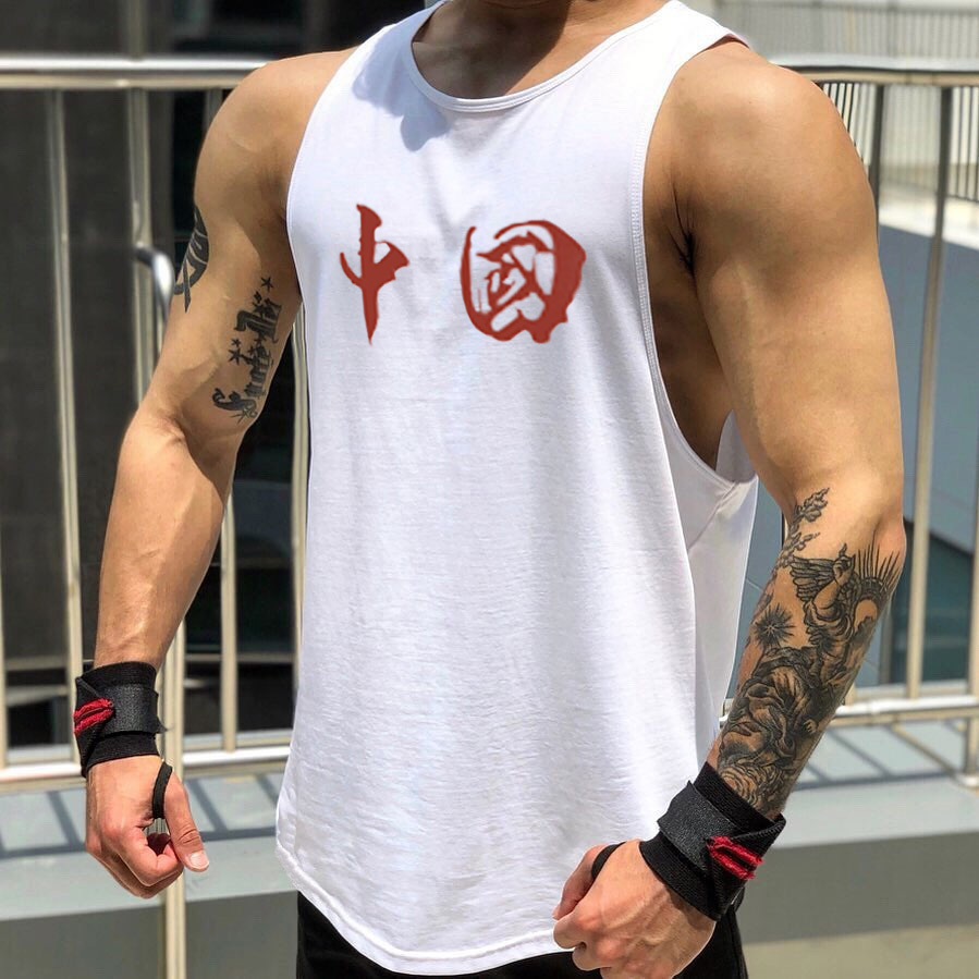 Muscle shirt brothers summer thin sleeveless t-shirt men's vest sports vest cotton fitness training tops men's slim T