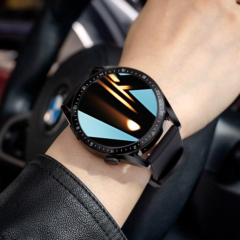 Suitable for Huawei mobile phone smart watch men's waterproof heart rate blood pressure multi-function sports electronic bracelet men