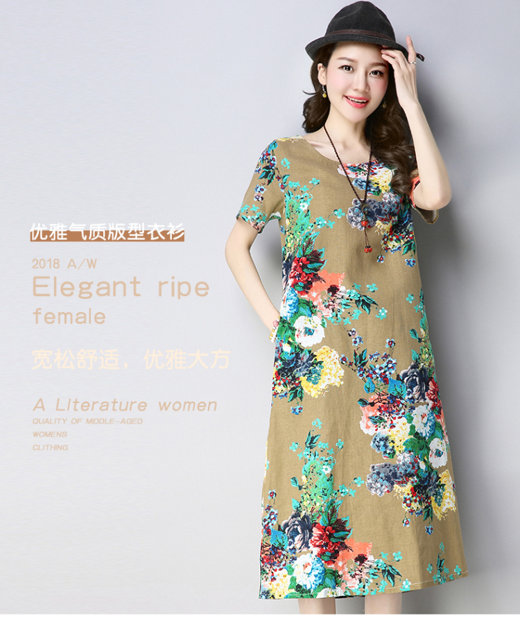Robe femme en Coton et lin - Ref 3327112 Image 7
