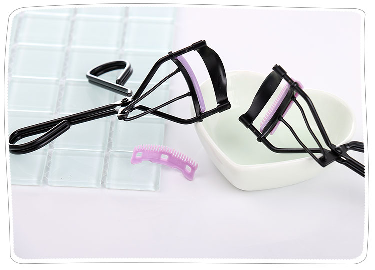Sandi Yipin Metal Black With Comb Eyelash Curlers Lông mi Hỗ trợ uốn cong hai đường góc rộng kéo dài - Các công cụ làm đẹp khác cọ trang điểm mắt
