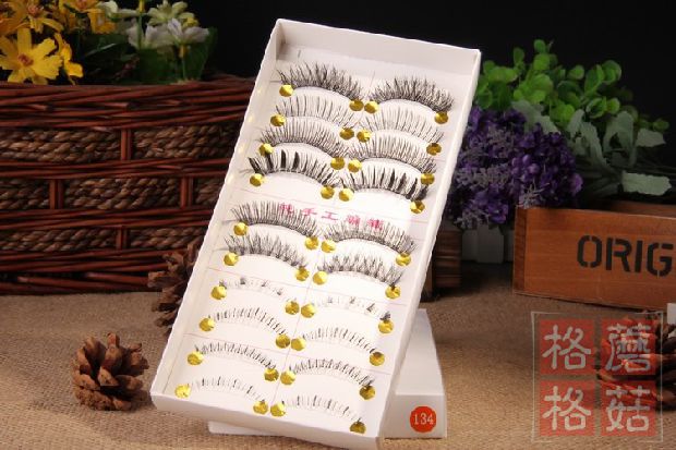 # 134Taiwan lông mi giả thủ công dày đặc tự nhiên pha trộn lông mi trên và dưới mi gân trong