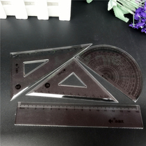 Small Fisher Geometric Drawing Ruler Students Special Cartoon Trekage Ruler Ruler Triangular Ruler-Tractor Suit