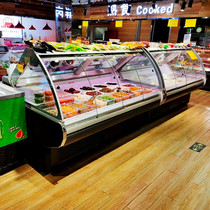 Air-cooled deli cabinet Panasonic marinated skewers barbecues refrigerated horizontal preservation cabinet