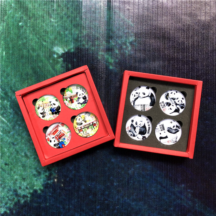 Creative Panda Refrigerator Stickers Magnetic Sticker Magnet Home Decoration Stickers All Travel Souvenirs To Send Friends Gift Boxes