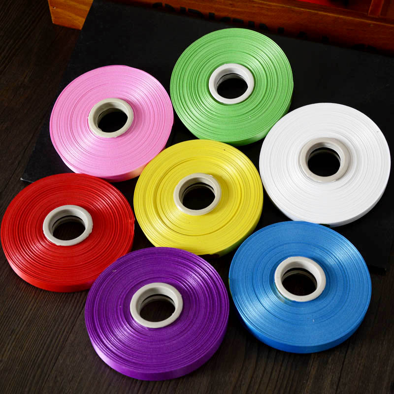 Festive Wedding Supplies Wedding Small Rolls Ribbon with plastic colored ribbons to make butterfly knot Balloon Accessories Zrope Ribbon