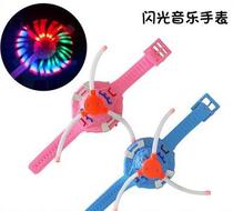 Electric Toy 3 Lights Music Wrist Windmill Led Seven Colorful Flash Luminous Watch Swivel Childrens Night Market Hot Pins