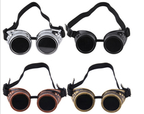Welding glasses steampunk glasses DIY retro gothic punk style punk goggles anti-metal glasses