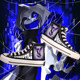 Undertale keel gun sans game undertale high-top canvas shoes ນັກຮຽນກິລາເກີບ sneakers ບາດເຈັບແລະ