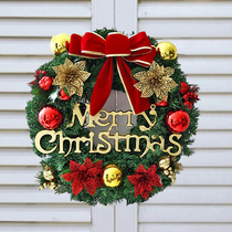 Christmas decorations Christmas wreath hanging door decoration window Christmas Rattan Mall props