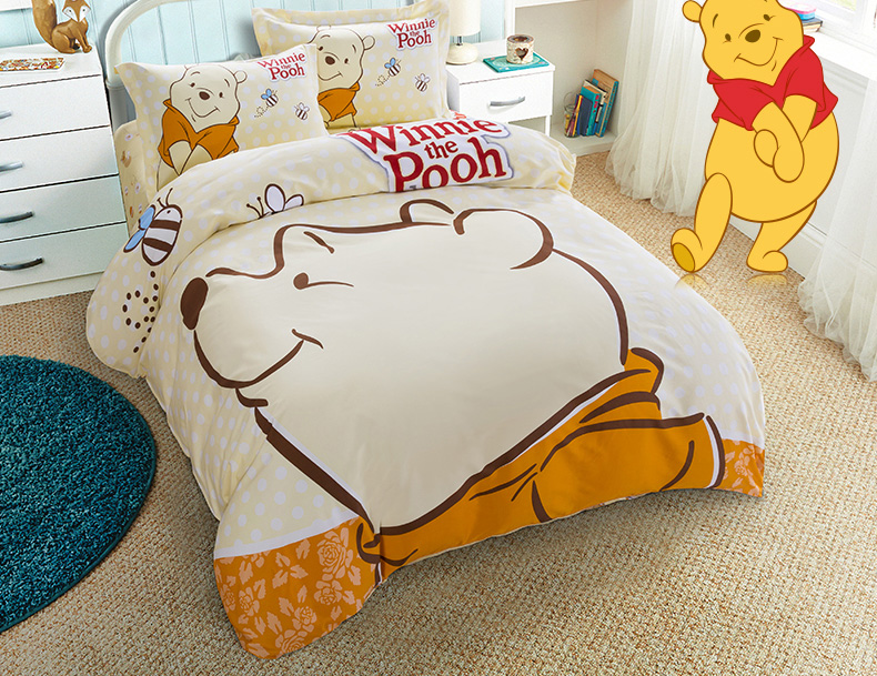 Disney trẻ em cotton bốn mảnh nam giới và phụ nữ phim hoạt hình bộ đồ giường cotton sheets quilt cover ba mảnh bộ đồ giường