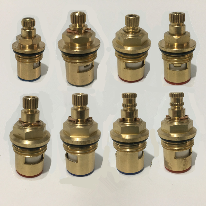 Nine pasture original valve core double hole tap copper cold water fast open triangle valve kitchen ceramic accessories