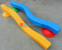 Kindergarten Plastic S Type Balance Wood Early Teaching Pro Sub Garden Children Pier Physical Training Sensation Equipment UNIQUE WOOD BRIDGE