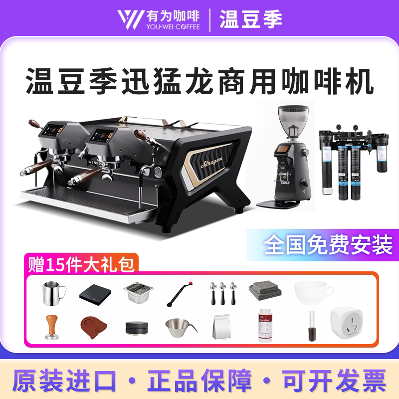Wendougee Sdragon Multi-Boiler Pid Temperature Control T3 Commercial Single/Double Head Coffee Machine