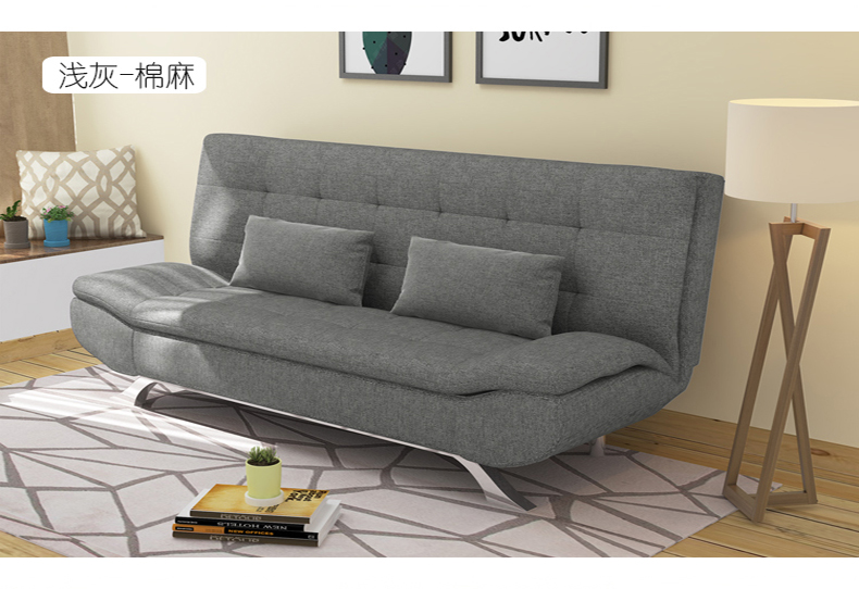 Gấp sofa giường 1,8 m phòng đôi sống căn hộ nhỏ hiện đại nhỏ gọn đa chức năng kép sử dụng di động và có thể giặt vải 1.5 - Ghế sô pha ghế sofa nhỏ
