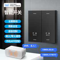 Tuya smart switch control panel zigbeet light control touch Wifi remote wall voice Gray Xiaomi