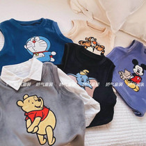 Chen Ma 2020 Autumn and Winter new children thick silver fox velvet double vest small children Baby plush warm vest