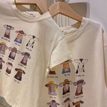 Chen Ma parent-child clothing 2021 new summer products cartoon printing parent-child T baby Korean cotton short sleeve t-shirt