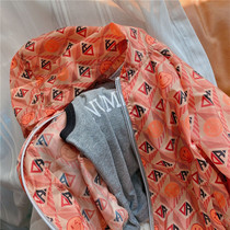 Chen Ma childrens sunscreen clothing 2021 summer new male and female children hooded smiley face skin clothing baby zipper tide Korean version