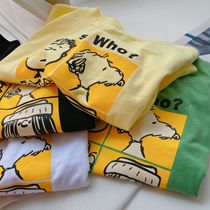 Chen Ma childrens T-shirt 2021 new summer products cartoon print short sleeve t baby round neck Korean pullover