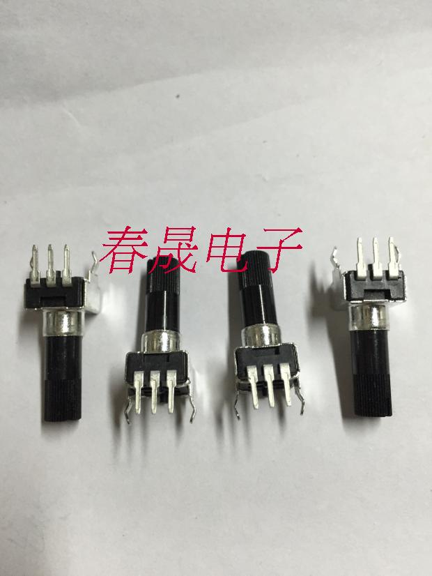 Taiwan Material Type 9 Sealed Potentiometer B10K Shaft Length 25mm Small Precision Potentiometer Flower Shaft L = 17 5
