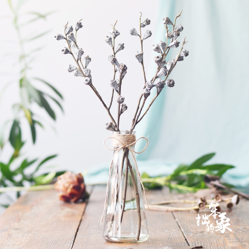 Yugali fruit big fruit net red drying flower bouquet cross fruit vase with flower suit indoor Nordic small white really flower