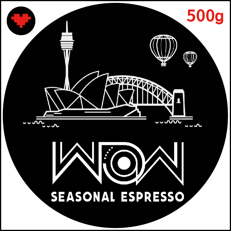 8bit WOW ESPRESSO Australian boutique Italian concentrated seasonal blend Australian white extra strong 500g coffee beans