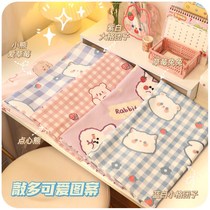 Desk pad desk student study? Deskcloth bedroom dormitory ins wind computer desk computer pad Japanese-style cover towel