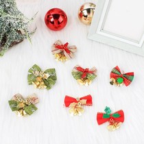 Christmas bells Santa Claus snowman bow pendant Christmas decoration ornaments garland scene arrangement