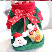 Pet Christmas Clothes Dog Poodle Yorkshire Cat Teddy Bichon Pomeranian Schnauzer New Years Warm Clothes