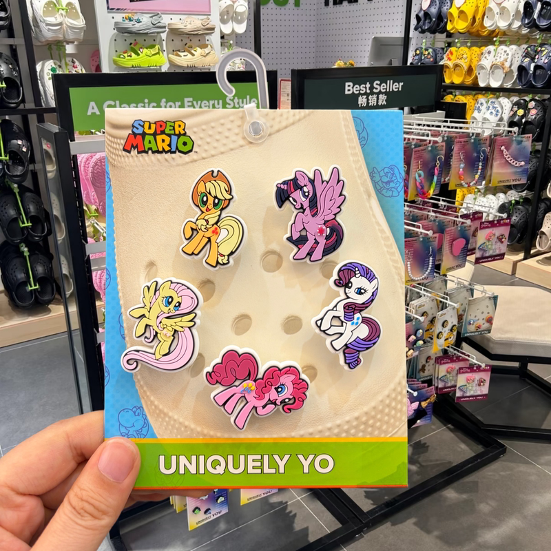 Crocs Shoe Accessories My Little Pony Shoe Charms Suitable for Crocs Shoes Decoration Children's Cartoon DIY Texture Accessories