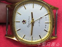 Early Shanghai gem flower machinery manual square type second-hand domestic watch preferential price clearance and transfer