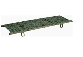 Square Pipe Folding Stretcher High Strength Spray Plastic Aluminum Alloy Stretcher Army Green Medical Stretcher First Aid Stretcher