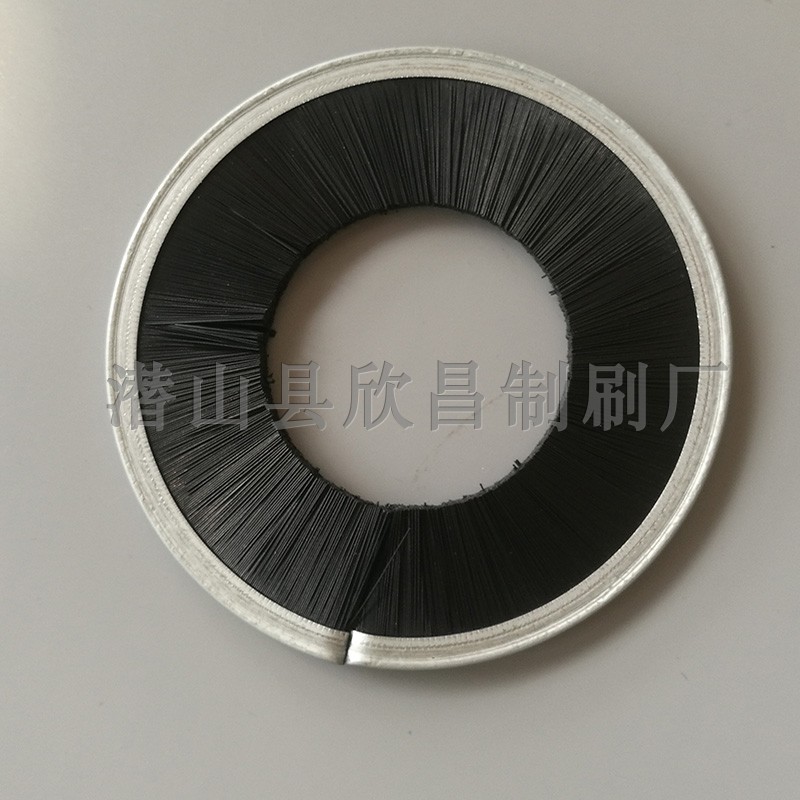 Machining round brush screw dust - proof nylon brush custom industrial blocking sealing brush ring brush