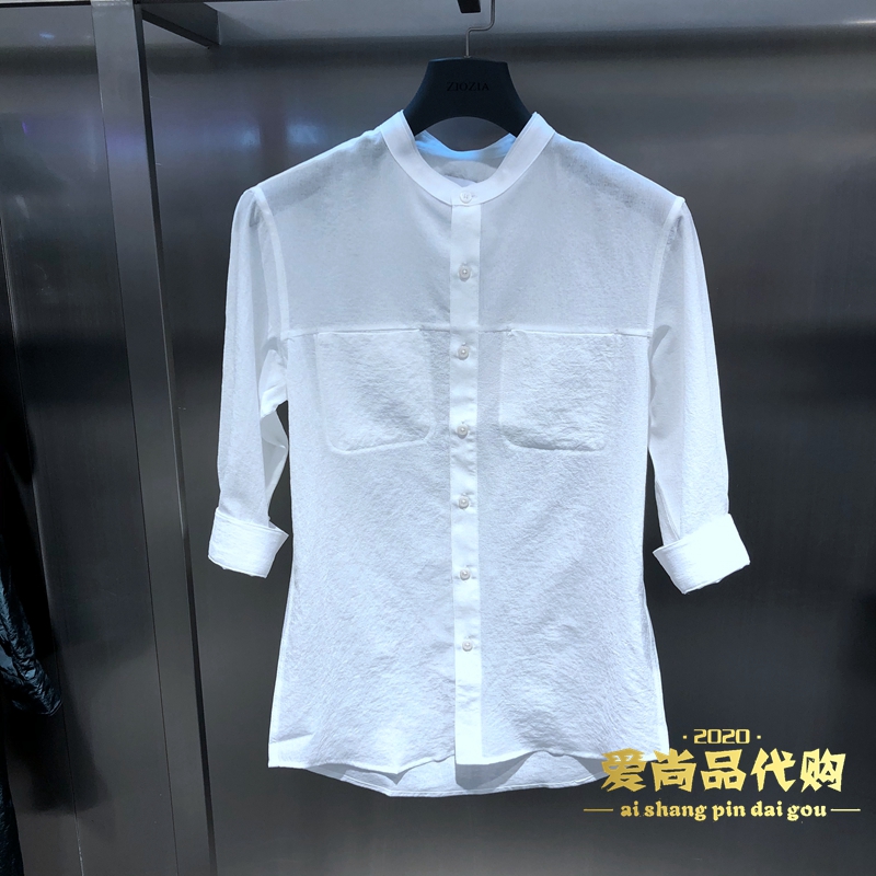 ZIOZIA春夏季新款男装韩版休闲时尚长袖衬衫男ZWC12364A专柜698 ZIOZIA春夏季新款男装韩版休闲时尚长袖衬衫男ZWC12364A专柜698