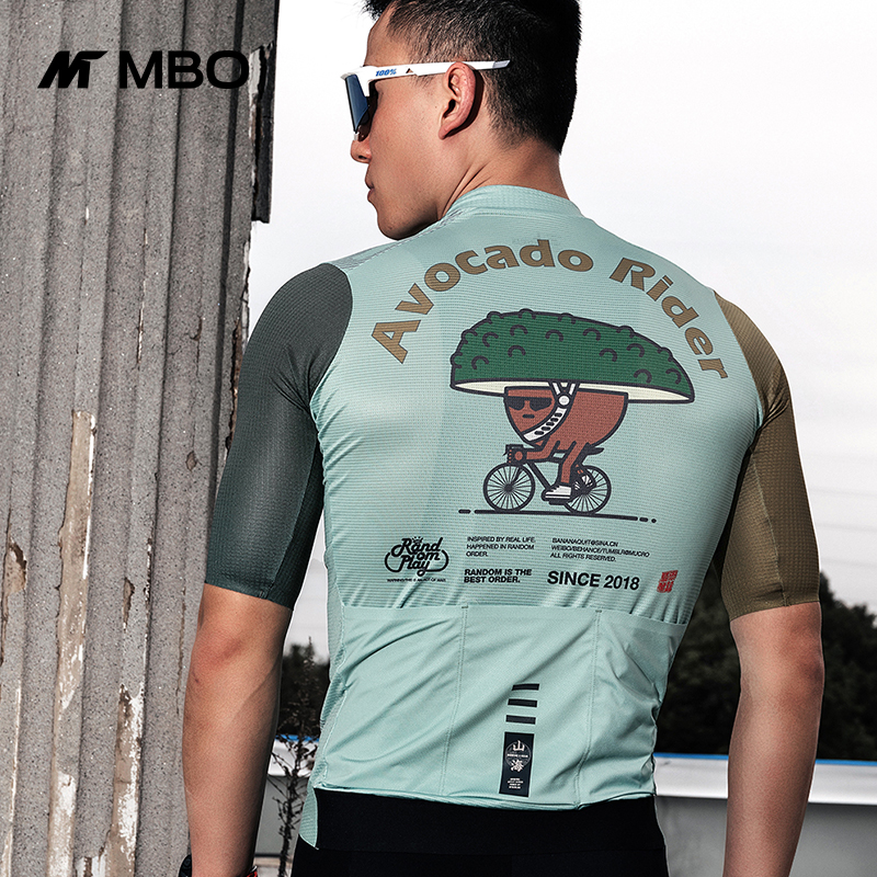 MBO Meisenland men's short-sleeved riding suit avocado outdoor breathable quick-drying road bike riding jacket