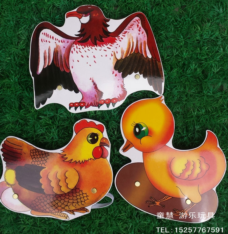 Đại bàng bắt gà động vật đầu gà hen mặt nạ dạy học cung cấp sách giáo khoa cho trẻ em - Sản phẩm Đảng / Magic / Hiệu suất phụ kiện tiệc hóa trang	