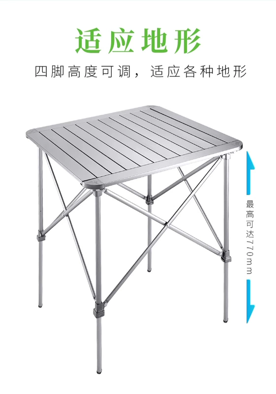 BRS Brothers Z31/Z32 Liftable Dã Ngoại Bàn Gấp Ngoài Trời Trứng Cuộn Bàn Cắm Trại Di Động Bàn Hợp Kim Nhôm ghế tựa lưng gấp gọn bàn ăn xếp gọn 4 ghế
