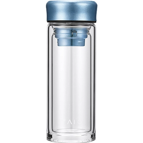 Taic Titanium Pure Titanium Double -Slayer Glass Water Cup Cup Cup Cate Cotomedable с высокой температурой с высокой температурой чашки чашки офиса чай