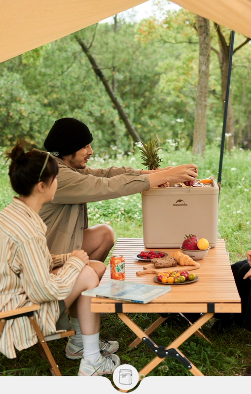 Thùng đá cắm trại ngoài trời cách nhiệt Naturehike thùng đá làm mát dã ngoại trên ô tô lò nướng camping dụng cụ nấu bếp