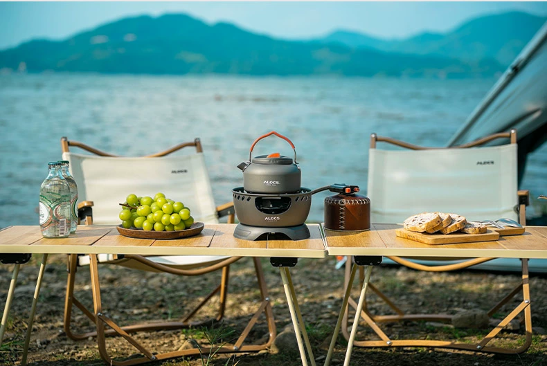 Airuke Xiao Khánh Bếp Ngoài Trời Chống Gió Di Động Cắm Trại Dã Ngoại Bếp Cao Cấp Bếp Lửa Ác Liệt Bếp Gas Âm bếp ga mini cắm trại bếp cồn cắm trại