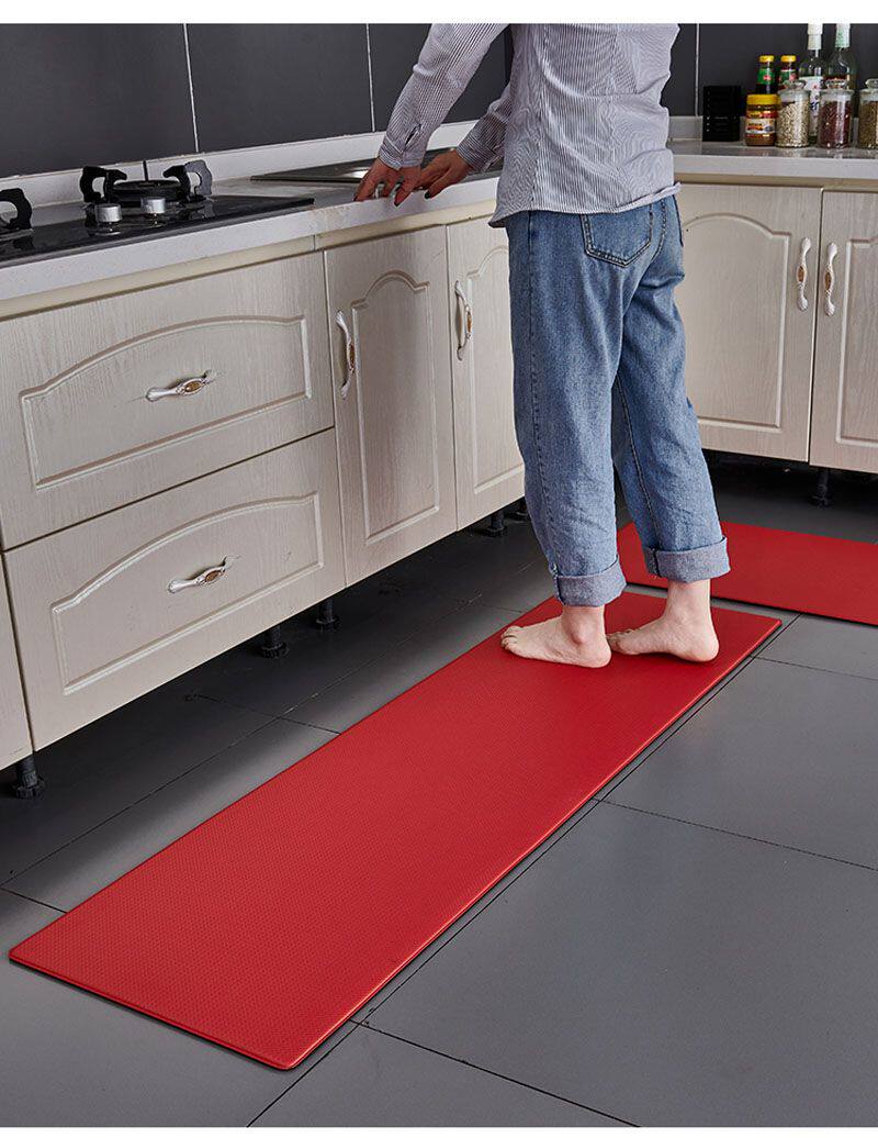 Коврик для ванной 1pcs pvc kitchen carpet waterproof oilproof pu leather kitc