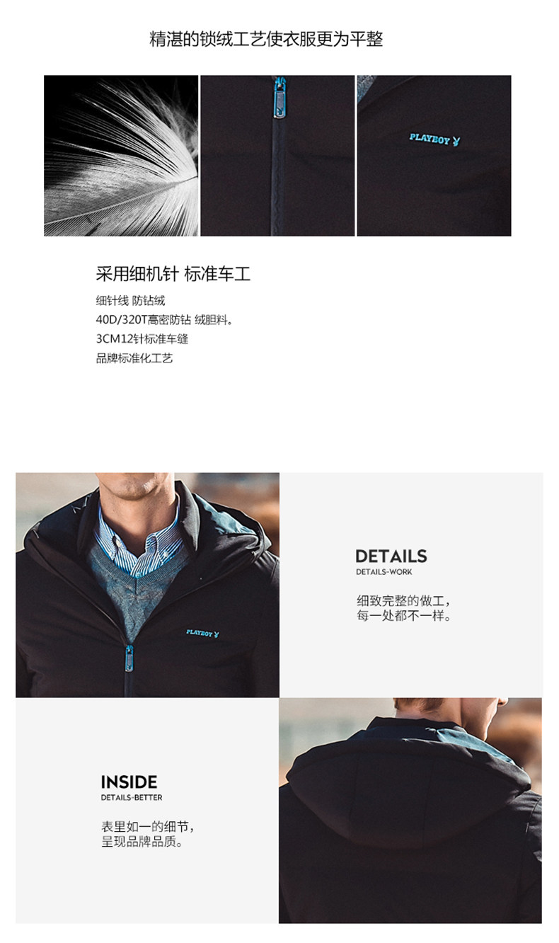 Blouson homme PLAYBOY     en Polyester - Ref 3120524 Image 12