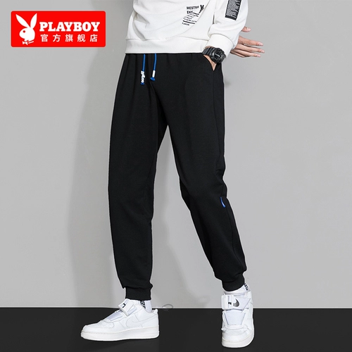 Playboy, мужские тонкие штаны для отдыха, оверсайз, свободный крой