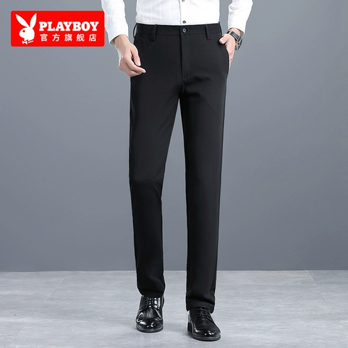 Playboy, осенние штаны для мальчиков, облегающий крой, свободный прямой крой