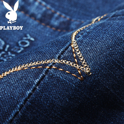 Playboy jeans nam mỏng thẳng mùa hè phần mỏng người đàn ông giản dị của cửa hàng flagship kinh doanh chính thức quần
