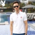 Tinh khiết bông dude t-shirt nam mùa hè ngắn tay Hàn Quốc phiên bản của ve áo POLO áo sơ mi kinh doanh Slim nam mỏng phần Polo